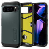 Husa pentru Google Pixel 9 Pro XL, Spigen Tough Armor (ACS07728), verde
