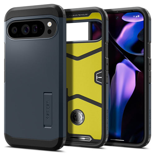 Husa pentru Google Pixel 9 Pro XL, Spigen Tough Armor (ACS07727), albastru