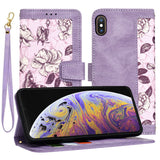 Husa pentru iPhone XS Max, Techsuit FlipCraft, mov