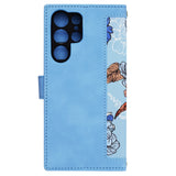 Husa pentru Samsung Galaxy S22 Ultra 5G, Techsuit FlipCraft, bleu