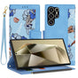 Husa pentru Samsung Galaxy S24 Ultra, Techsuit FlipCraft, bleu