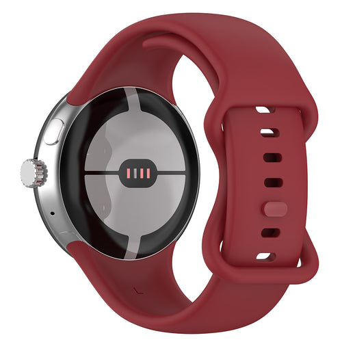 Curea pentru Google Pixel Watch 3 45mm, Techsuit Watchband (W031), bordo