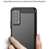 Husa pentru Huawei P Smart 2021, Techsuit Carbon Silicone, negru