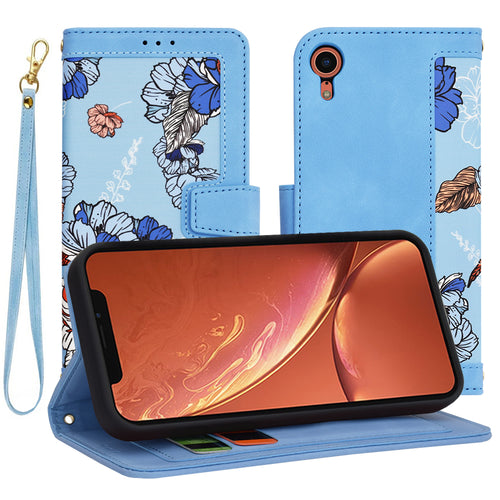 Husa pentru iPhone XR, Techsuit FlipCraft, bleu