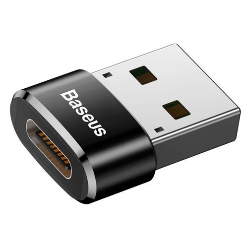 Adaptor Baseus OTG Adapter (Caaotg-01), Type-C to USB, Plug & Play, 3A, Negru
