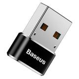 Adaptor Baseus OTG Adapter (Caaotg-01), Type-C to USB, Plug & Play, 3A, Negru