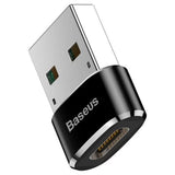 Adaptor Baseus OTG Adapter (Caaotg-01), Type-C to USB, Plug & Play, 3A, Negru