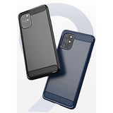 Husa pentru OnePlus 8T, Techsuit Carbon Silicone, negru