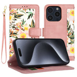 Husa pentru iPhone 15 Pro, Techsuit FlipCraft, roz