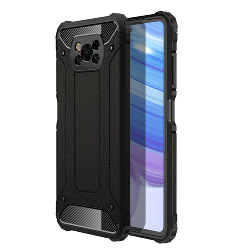Husa pentru Xiaomi POCO X3 Pro, Techsuit Hybrid Armor, negru
