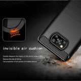 Husa pentru Xiaomi POCO X3 Pro, Techsuit Carbon Silicone, negru