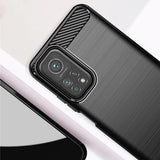 Husa pentru Xiaomi Mi 10T Pro 5G, Techsuit Carbon Silicone, albastru