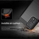Husa pentru Xiaomi Mi 10T Pro 5G, Techsuit Carbon Silicone, albastru
