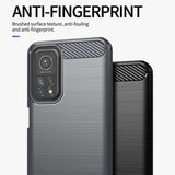 Husa pentru Xiaomi Mi 10T Pro 5G, Techsuit Carbon Silicone, albastru