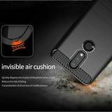 Husa pentru Nokia 2.4, Techsuit Carbon Silicone, negru