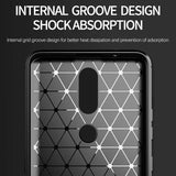 Husa pentru Nokia 2.4, Techsuit Carbon Silicone, negru