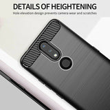 Husa pentru Nokia 2.4, Techsuit Carbon Silicone, negru