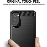 Husa pentru Samsung Galaxy S20 FE, Techsuit Carbon Silicone, negru