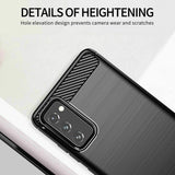 Husa pentru Samsung Galaxy S20 FE, Techsuit Carbon Silicone, negru