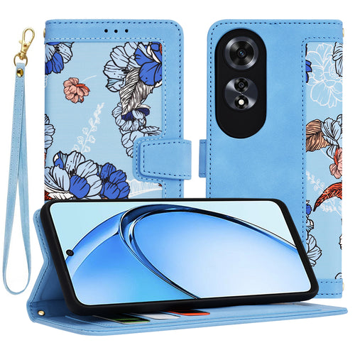 Husa pentru OPPO A60 4G, Techsuit FlipCraft, bleu