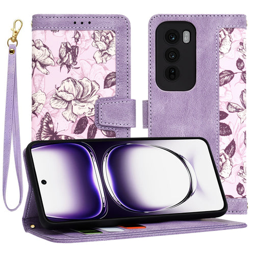 Husa pentru OPPO Reno12, Techsuit FlipCraft, mov