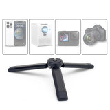 Techsuit Mini Tripod (TPD2), pentru Selfie Sticks, Universal, cu 1/4 inch Screw, Aluminum Alloy, Negru