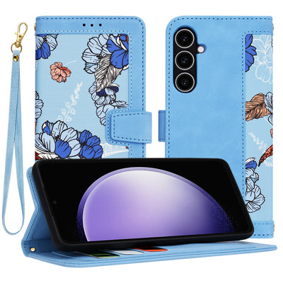 Husa pentru Samsung Galaxy S23 FE, Techsuit FlipCraft, bleu