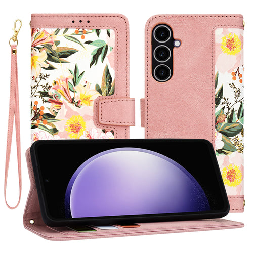 Husa pentru Samsung Galaxy S23 FE, Techsuit FlipCraft, roz