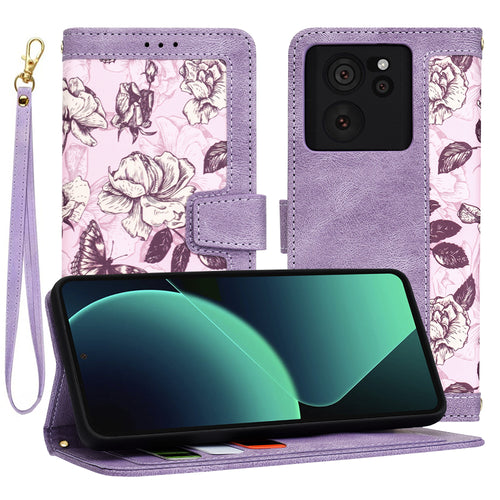 Husa pentru Xiaomi 13T, Techsuit FlipCraft, mov