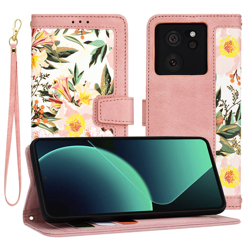 Husa pentru Xiaomi 13T, Techsuit FlipCraft, roz