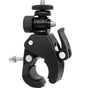Techsuit Mount pentru Handlebar (CAL07), pentru GoPro Action Camera, cu 1/4 Screw Compatibility, Negru