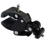 Techsuit Mount pentru Handlebar (CAL07), pentru GoPro Action Camera, cu 1/4 Screw Compatibility, Negru