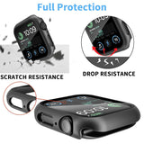 Folie Sticla Apple, Techsuit Defense360 Pro Watch 4 5 6 Se 44mm Koff F9c820, negru