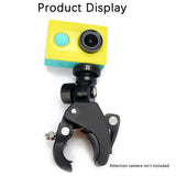 Techsuit Mount pentru Handlebar (CAL07), pentru GoPro Action Camera, cu 1/4 Screw Compatibility, Negru