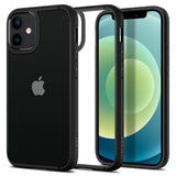 Husa pentru iPhone 12, Spigen Ultra Hybrid (ACS01703), negru;transparenta