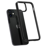 Husa pentru iPhone 12, Spigen Ultra Hybrid (ACS01703), negru;transparenta