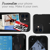 Husa pentru iPhone 12, Spigen Ultra Hybrid (ACS01703), negru;transparenta