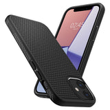 Husa pentru iPhone 12, Spigen Liquid Air (ACS01701), negru
