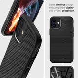 Husa pentru iPhone 12, Spigen Liquid Air (ACS01701), negru