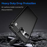 Husa pentru OnePlus Nord 4, Techsuit Carbon Silicone, albastru