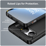 Husa pentru OnePlus Nord 4, Techsuit Carbon Silicone, albastru
