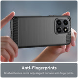Husa pentru Honor X6b, Techsuit Carbon Silicone, albastru