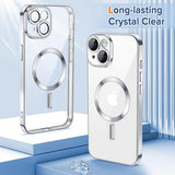 Husa pentru iPhone 16, Techsuit Lux Crystal MagSafe, argintiu
