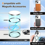 Husa pentru iPhone 16 Plus, Techsuit Lux Crystal MagSafe, argintiu