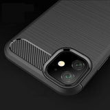 Husa pentru iPhone 12, Techsuit Carbon Silicone, albastru