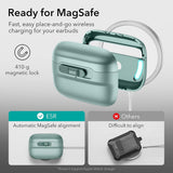 Husa casti pentru AirPods 4, ESR, Pulse Magnetic Halolock, alb