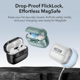 Husa casti pentru AirPods 4, ESR, Pulse Magnetic Halolock, alb