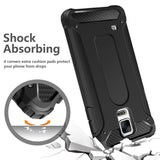 Husa pentru Samsung Galaxy S5 G900, Techsuit Hybrid Armor, negru