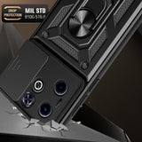 Husa pentru Infinix Hot 40i, Techsuit CamShield Series, albastru