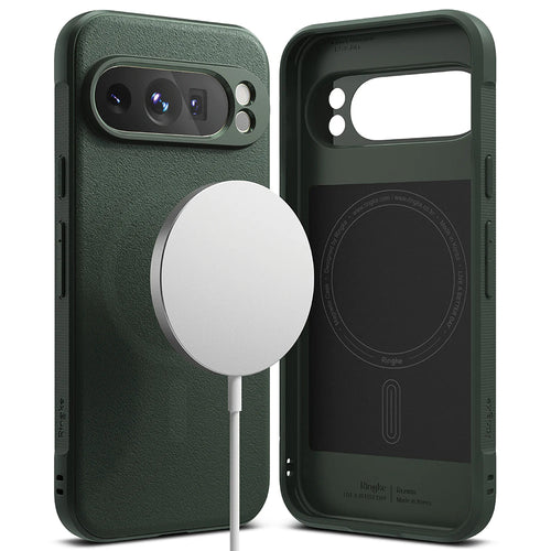 Husa pentru Google Pixel 9 Pro, Ringke Onyx MagSafe, verde